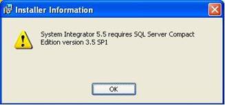 Error when attempting to install the SI5.5 Client