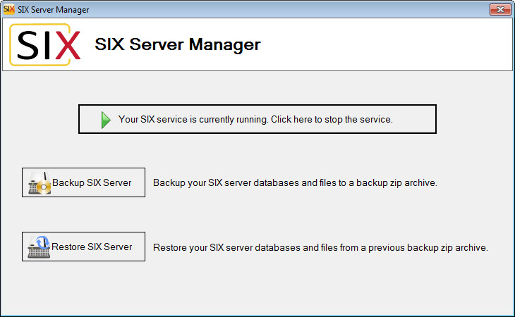 File:SIX_Guide/003_Administration/002_Backup_Restore/six_server_manager_form.jpg