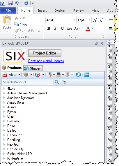 File:SIX_Guide/007_Projects/003_Visio_Interface/Product_Tree/product_tree_window.jpg