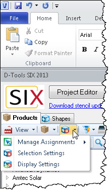 File:SIX_Guide/007_Projects/003_Visio_Interface/Product_Tree/manage_shapes.jpg