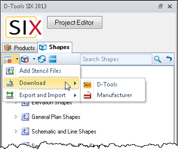 File:SIX_Guide/007_Projects/003_Visio_Interface/Visio_Shapes_for_SIX/download_stencils_command.jpg