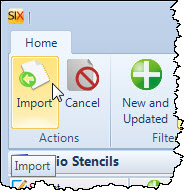 File:SIX_Guide/007_Projects/003_Visio_Interface/Visio_Shapes_for_SIX/Import_Export_Stencils/import_button.jpg