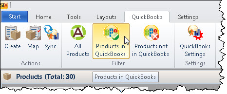 File:SIX_Guide/011_QuickBooks_Integration/002_Create_QuickBooks_Items/Sync_To_From_QuickBooks/products_in_quickbooks_filter.jpg